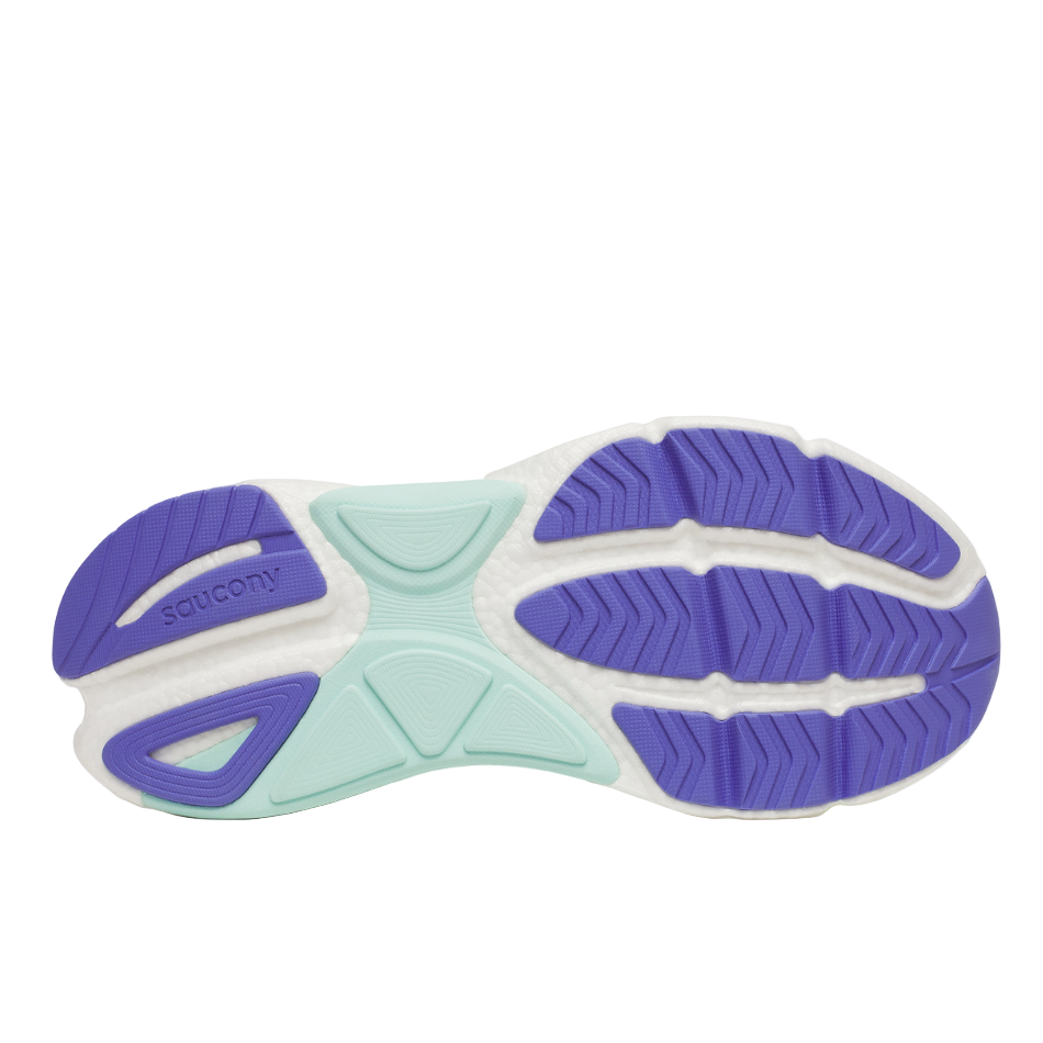 Saucony Women's Omni ST 23 Running Shoes in Aqua/Citron SS26