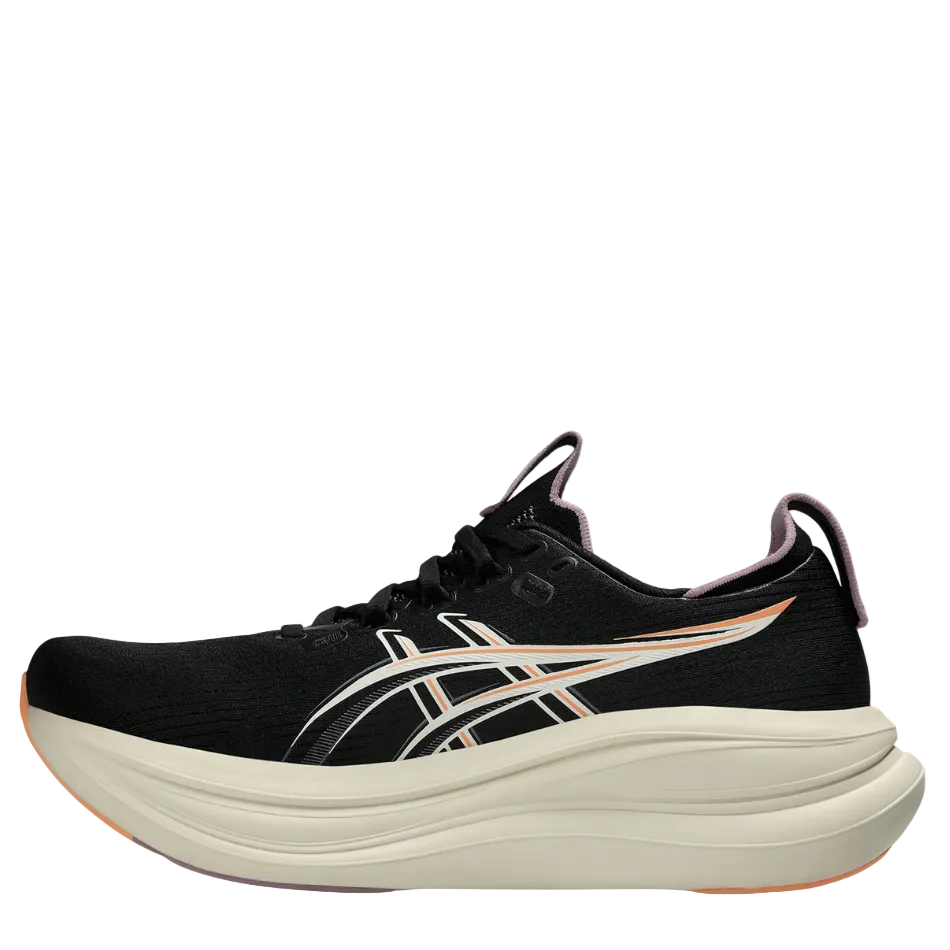 ASICS Women's GEL-NIMBUS 28 Running Shoes in Black/Taro Purple AW26
