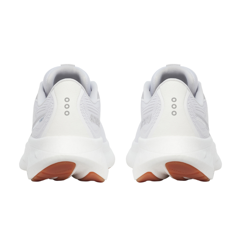 Saucony Women's Ride 18 Running Shoes in White/Gum - Online Exculsive