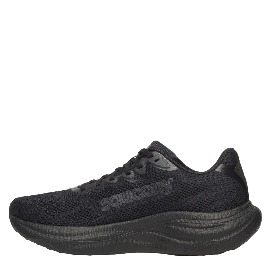 Saucony Men's Ride 19 Running Shoes in Triple Black AW26