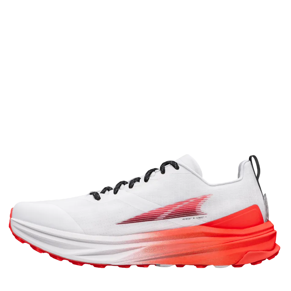 Altra Men's Mont Blanc Carbon Running Shoes in White/Coral SS26