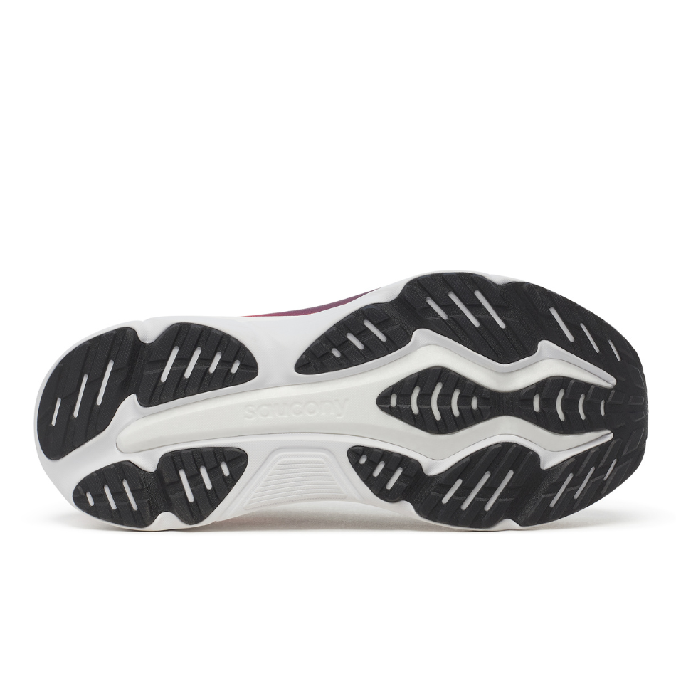 Saucony Men's Hurricane 25 Running Shoes in Black/Crimson SS26