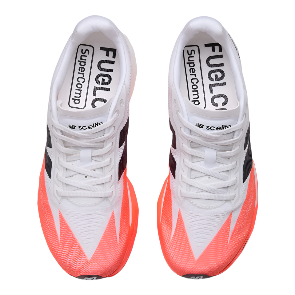 New Balance Women's Fuelcell Supercomp Elite V5 Running Shoes in Urgent Red/White/Black AW25