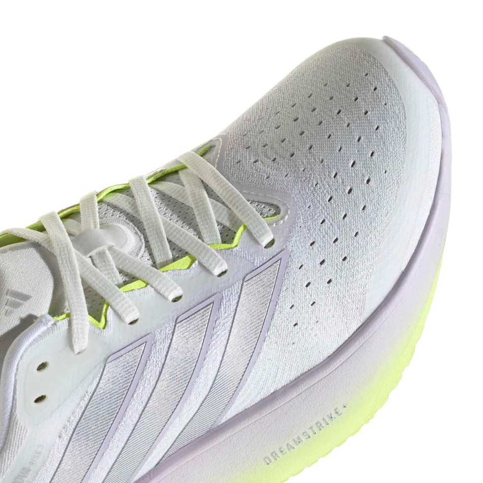 adidas Women's Supernova Rise 3 Running Shoes in Crystal White/Silver Met./Purple Tint AW26