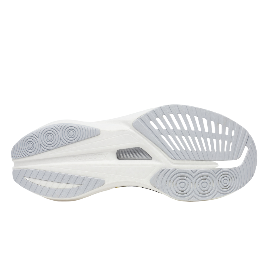 Saucony Men's Endorphin Speed 5 Running Shoes in White/Citron - Online Exclusive