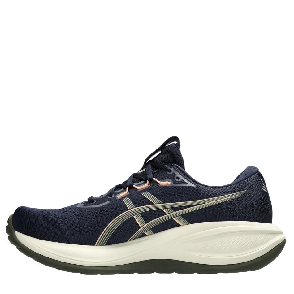 ASICS Men's CEL-CUMULUS 28 Running Shoes in Midnight/Khaki Green AW26