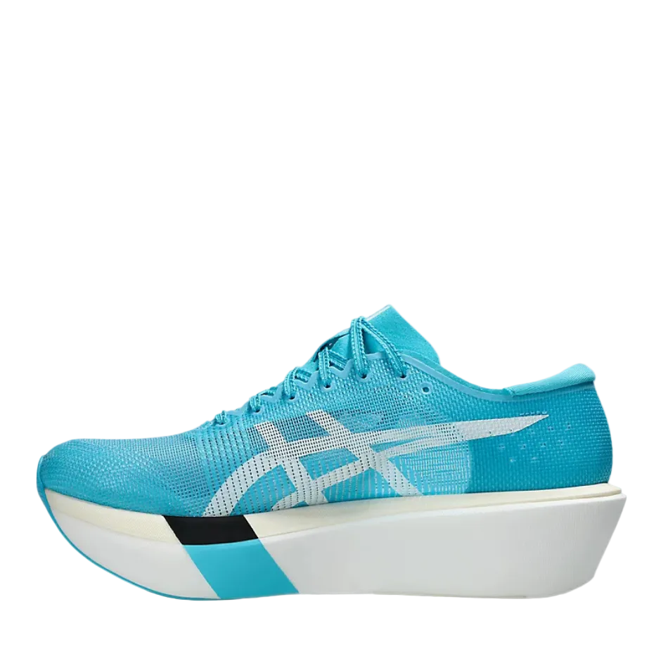 ASICS Unisex Metaspeed Sky Tokyo Running Shoes in Aquarium/White, side view
