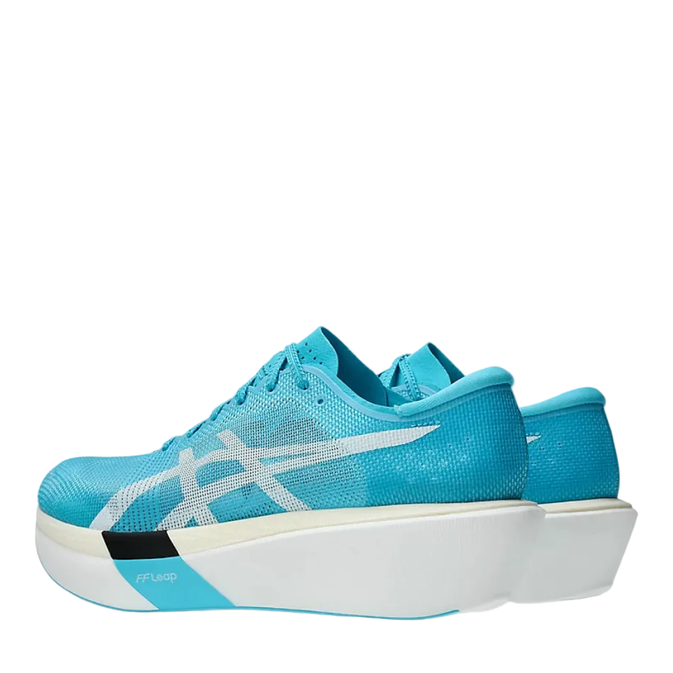 ASICS Unisex Metaspeed Sky Tokyo Running Shoes in Aquarium/White, side angle