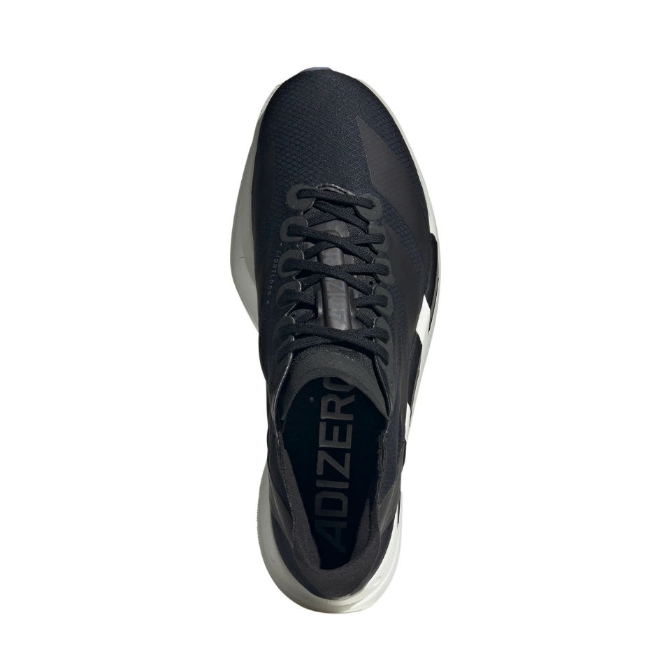 Adidas Men's Adizero Adios Pro 4 Running Shoes in Core Black/Core Black/Grey Five SS25