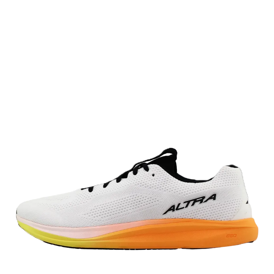 Altra Men's Escalante 5 Running Shoes in White/Black/Blazing Yellow side view