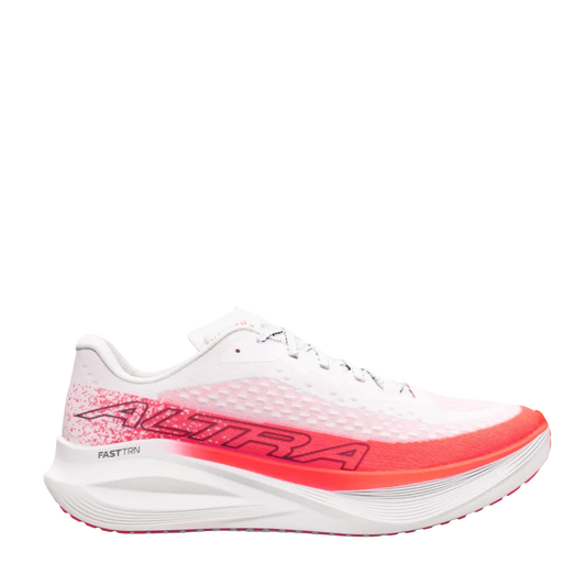 Altra Men's Vanish Tempo 2 Running Shoes in White/Fiery Coral, side view