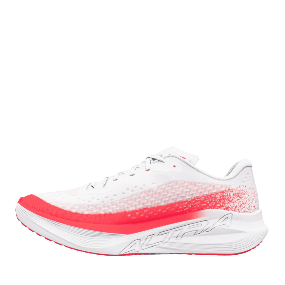 Altra Men's Vanish Tempo 2 Running Shoes in White/Fiery Coral, side view
