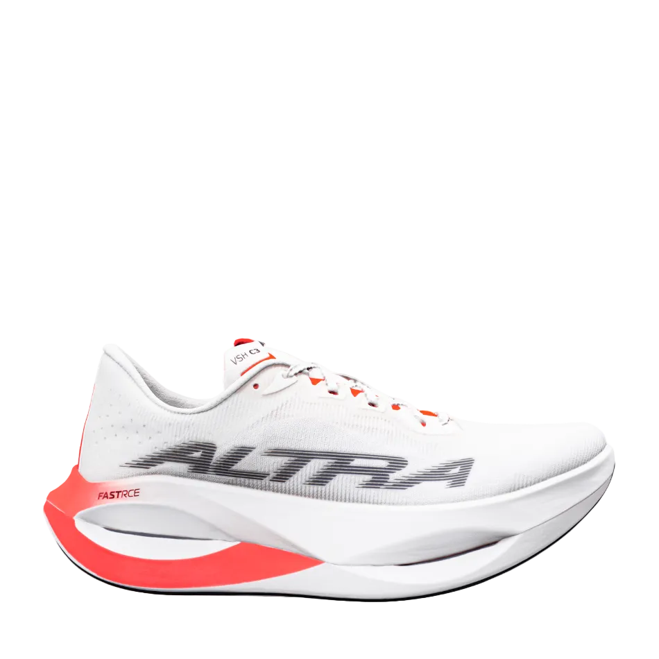 Altra Women's Vanish Carbon 3 Running Shoes in White/Black/Fiery Coral, side view