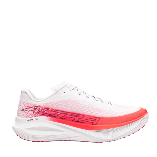 Altra Women's Vanish Tempo 2 Running Shoes in White/Fiery Coral, side view