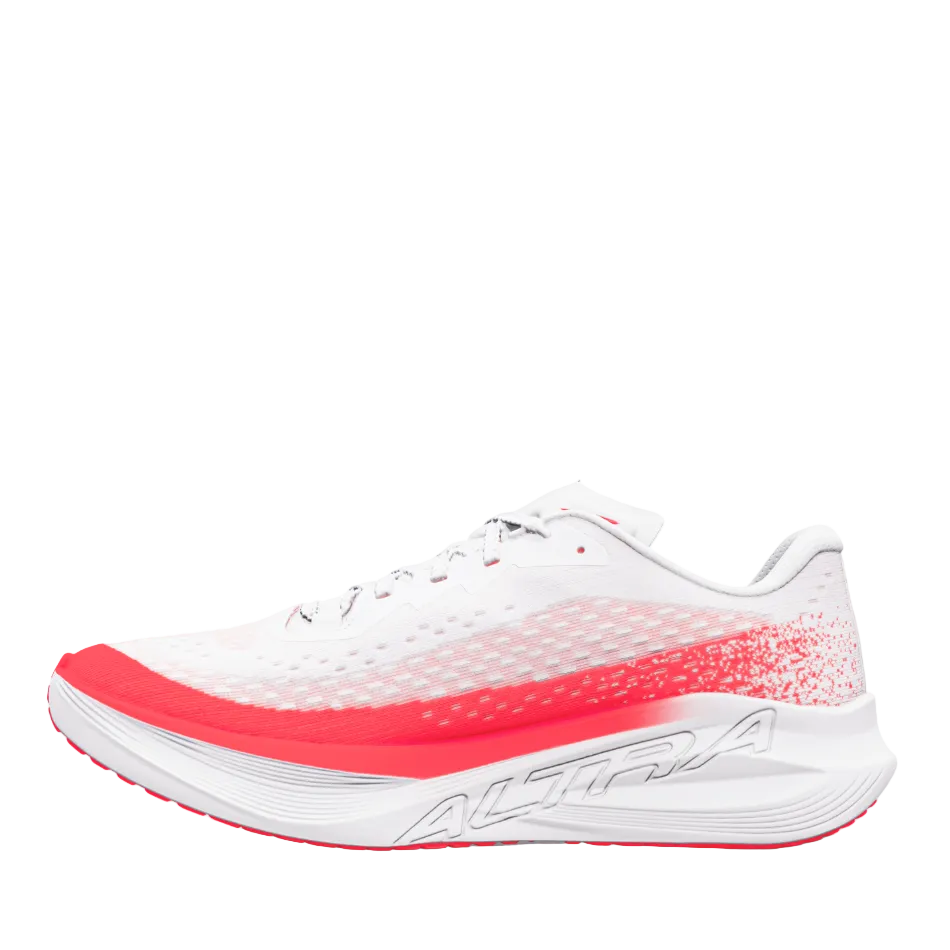 Altra Women's Vanish Tempo 2 Running Shoes in White/Fiery Coral, side view