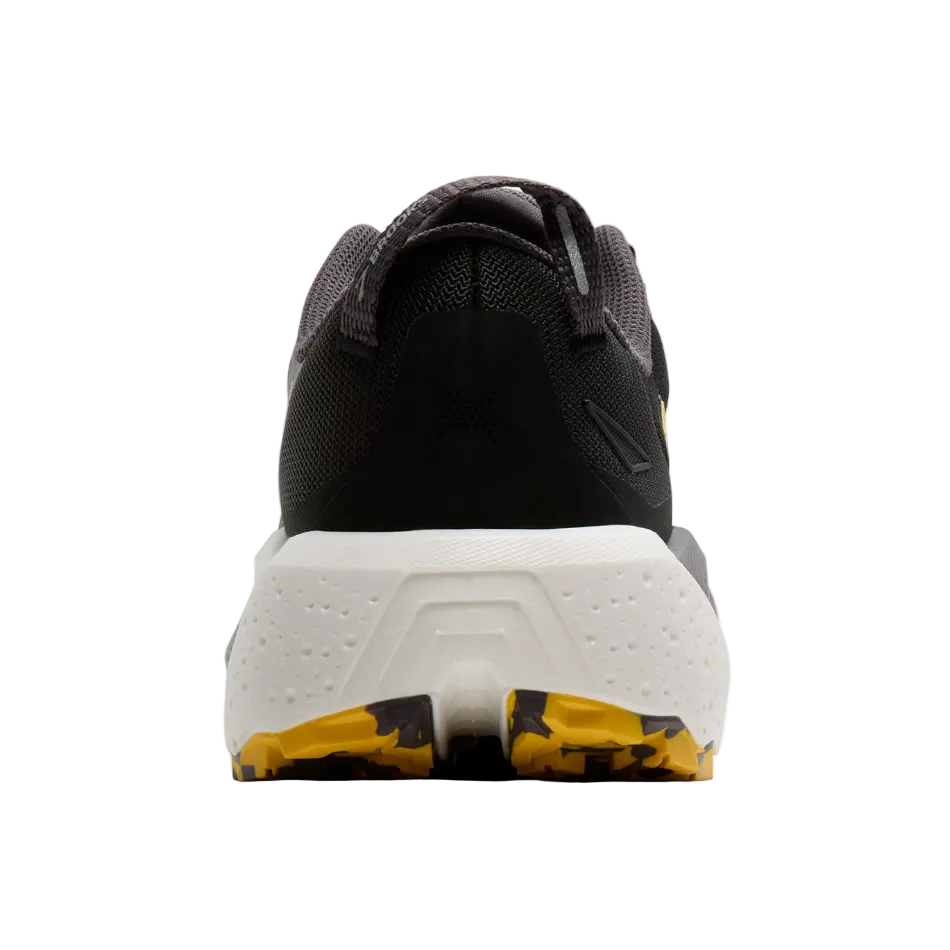 Brooks Men's Caldera 8 Running Shoes in Black/Rabbit/Zest, heel