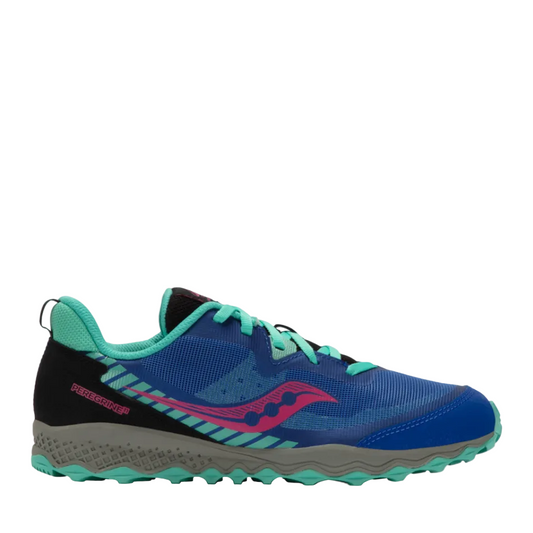 Saucony Junior Peregrine 11 Trail Running Shoes in Blue/Turquoise AW22
