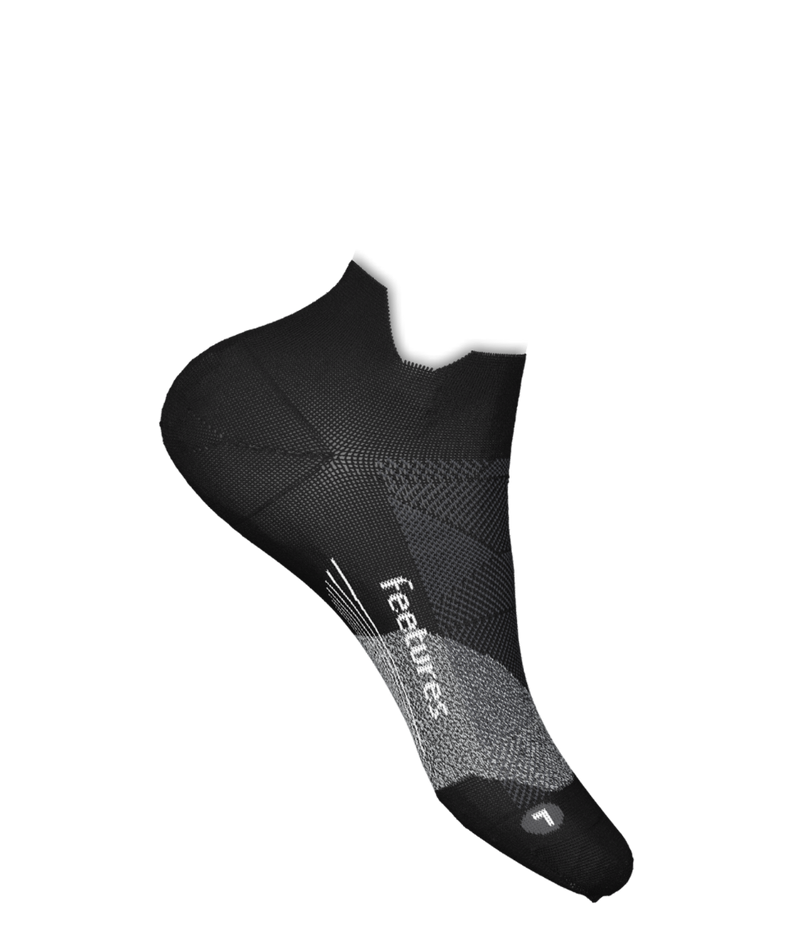 Feetures Elite Ultra Light No Show Tab in Black AW24