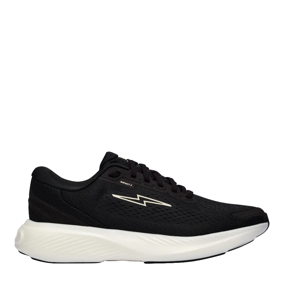 Hylo Unisex Impact 2 Running Shoes in Black/Undyed, side view