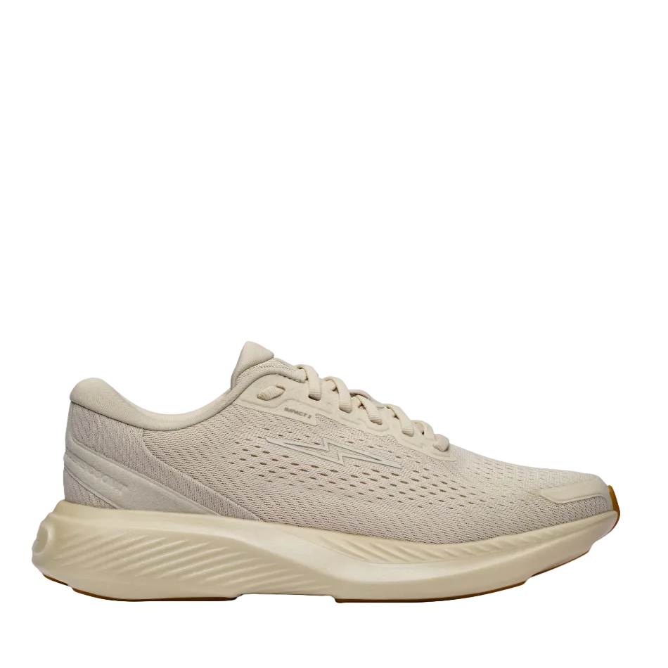 Hylo Unisex Impact 2 Running Shoes in Sand/Oat, side view