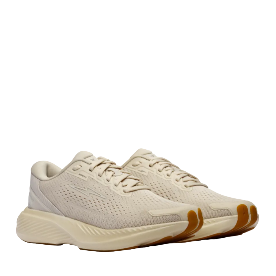 Hylo Unisex Impact 2 Running Shoes in Sand/Oat, side angle