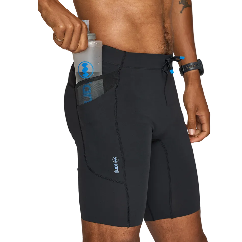 Janji Men's 8" Trail Half Tight in Midnight, pocket view