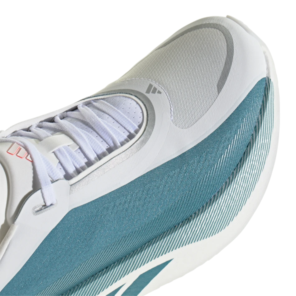 adidas Men's Hyperboost Edge Running Shoes in Cloud White/Petrol Met./Lucid Red