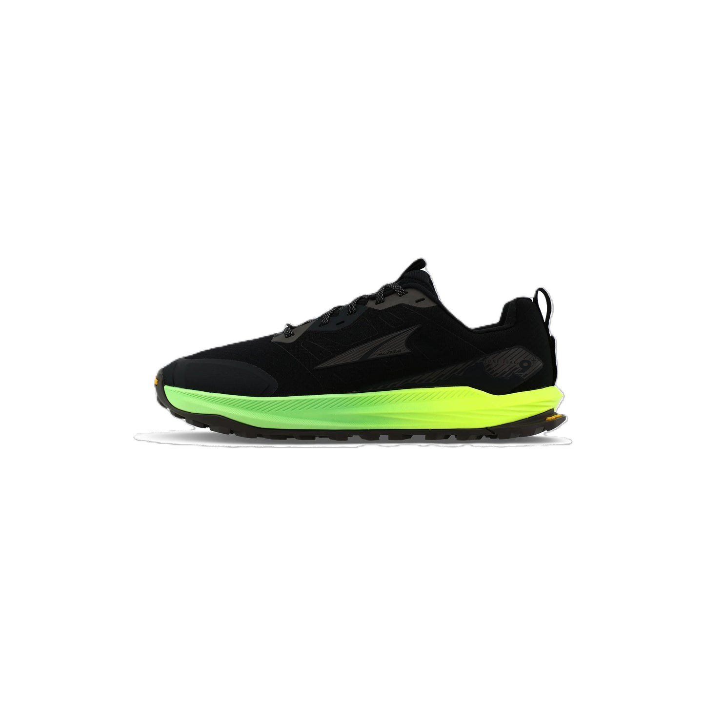Altra Men's Lone Peak 9+ Trail Running Shoes in Black/Dark Grey/Green Gecko AW26
