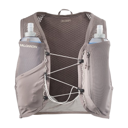 Salomon Unisex GRVL Skin 4 Running Vest in Iron/Silver Cloud SS26