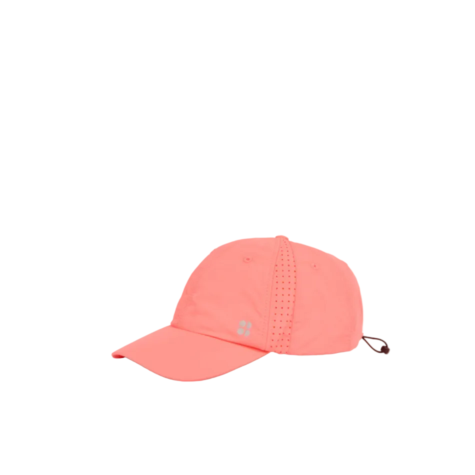 Sweaty Betty Swiftie Pace Cap in Melon Pink SS26