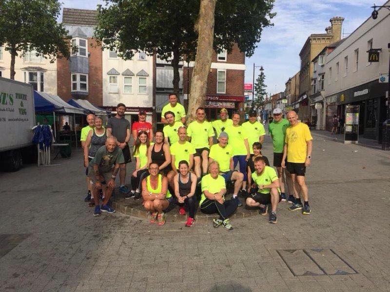 running group photo whilst our running together