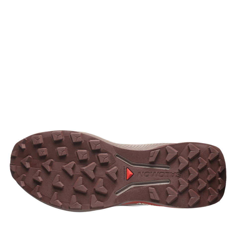 Up & Running Salomon Genesis 2 trail running shoe outsole in brown with high-grip ContaGRIP lugs