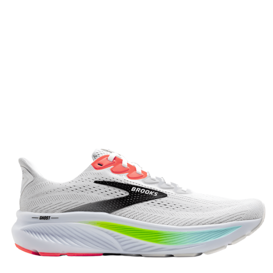 Ghost 17 Running Shoes White Pink Clay Gecko AW25