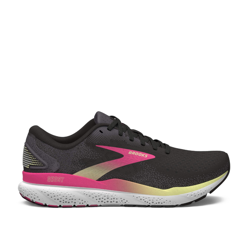 Women's Brooks Ghost 16 - AW24 - Black/Pink/Yellow