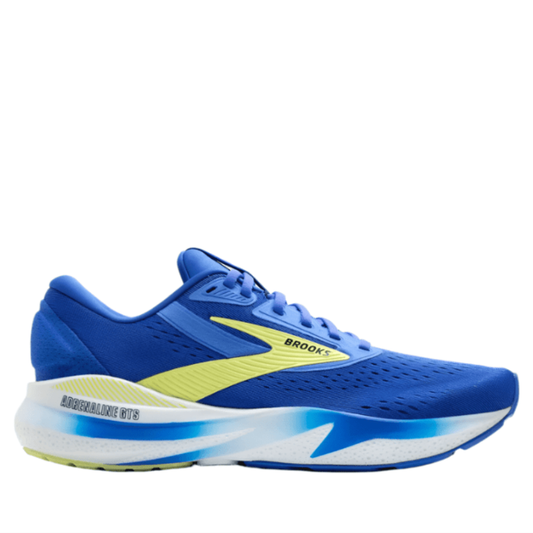 Brooks Men's Adrenaline GTS 24 Running Shoes in Cobalt/Neo Yellow/Peacoat