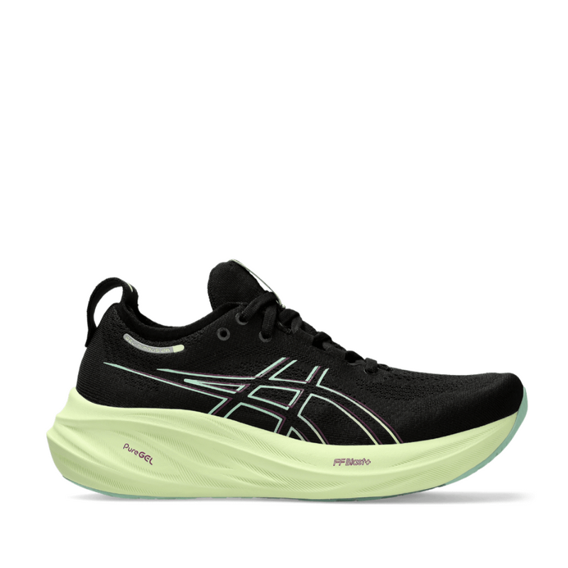 ASICS Gel-Nimbus 26 Women's Running Shoes AW24 Black/Cool Matcha