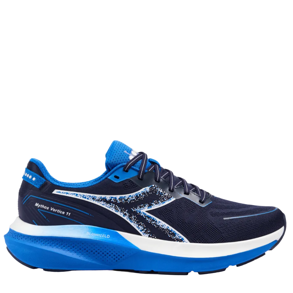 Diadora Men's Mythos Blushield Vigore V Running Shoes in Blue Corsair/White SS26