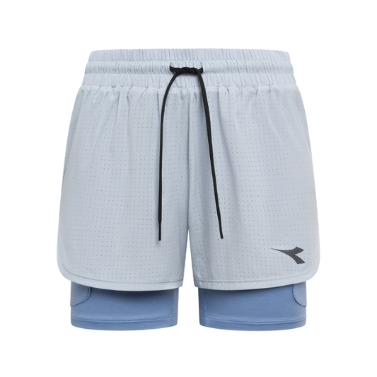 Diadora Women's 2 in 1 5 Shorts in Skyride SS26