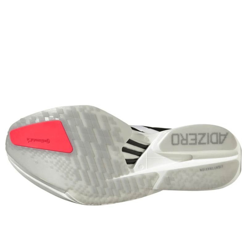 Adidas Shoes Adidas Men's Adizero Adios Pro 4 Running Shoes in FTWR Cloud White/Core Black/Silver Metallic SS25 - Up and Running