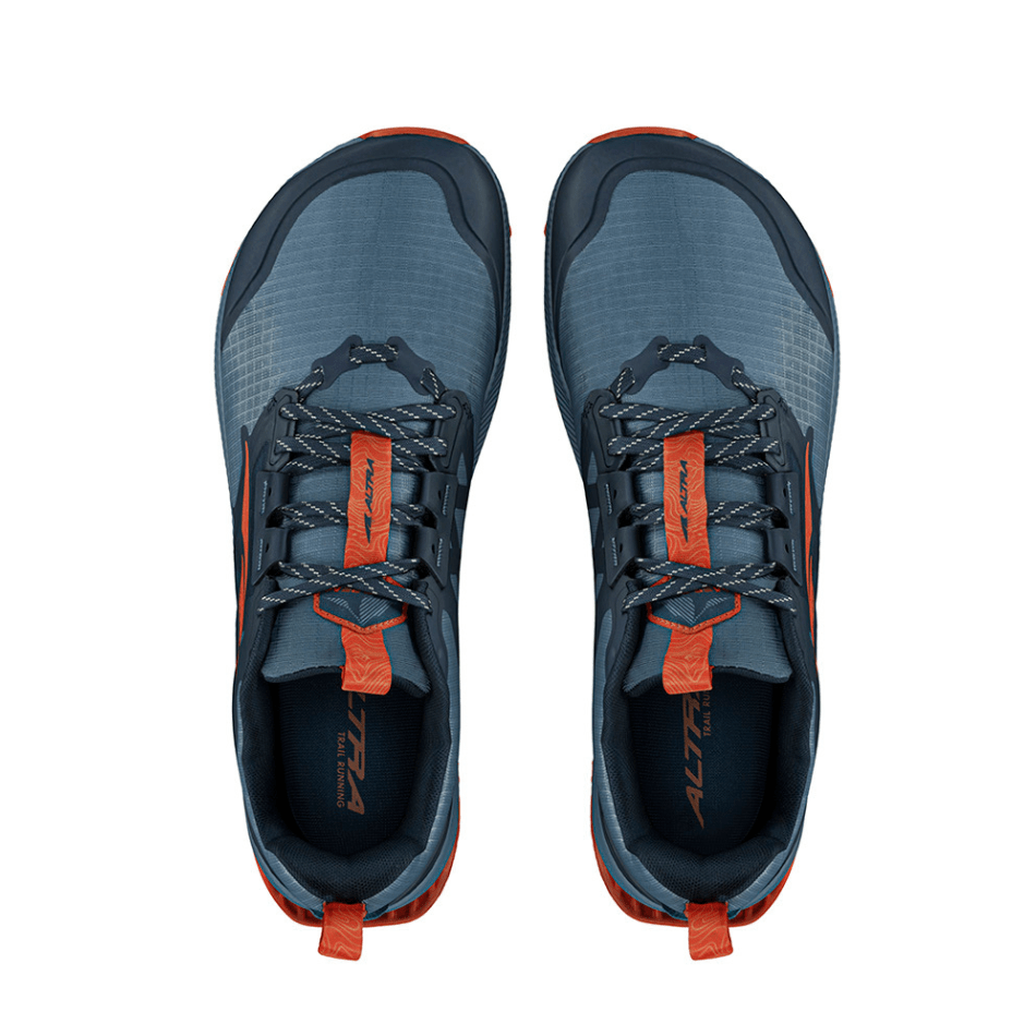 Altra Shoes Altra Men's Lone Peak 8 Trail Running Shoe in Blue/Orange AW24 - Up and Running