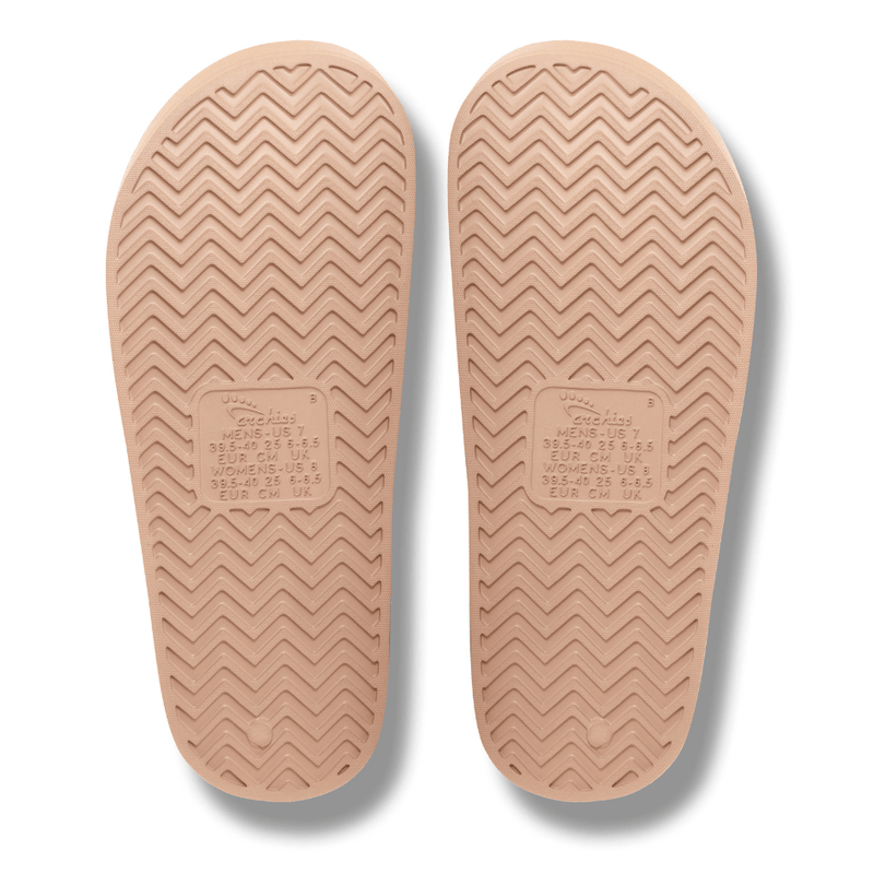 Archies shoes Archies Arch Support Slides in Tan - Up and Running