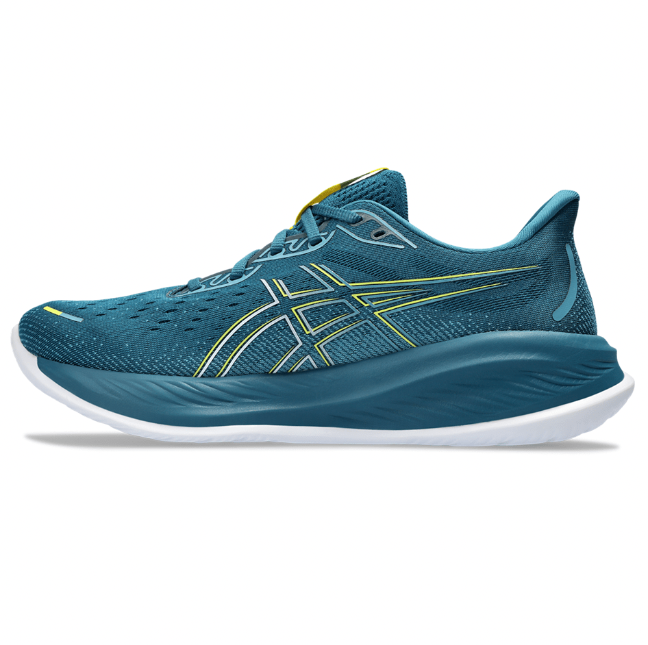 Asics Footwear Asics Cumulus 26 Men's Running Shoes SS24 Evening Teal / Bright Yellow - Up and Running