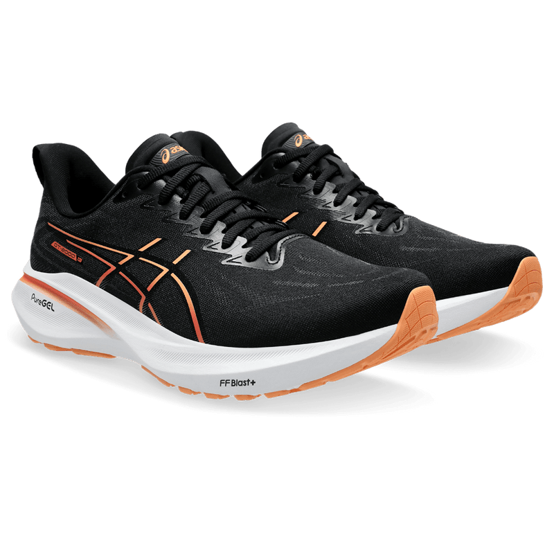 Asics Shoes Asics GT 2000 13 Men's Running Shoes Black/Faded Orange AW24 - Up and Running