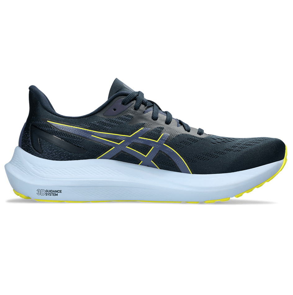 Asics Footwear Asics GT-2000v12 Men's Running Shoes SS24 French Blue / Bright Yellow - Up and Running