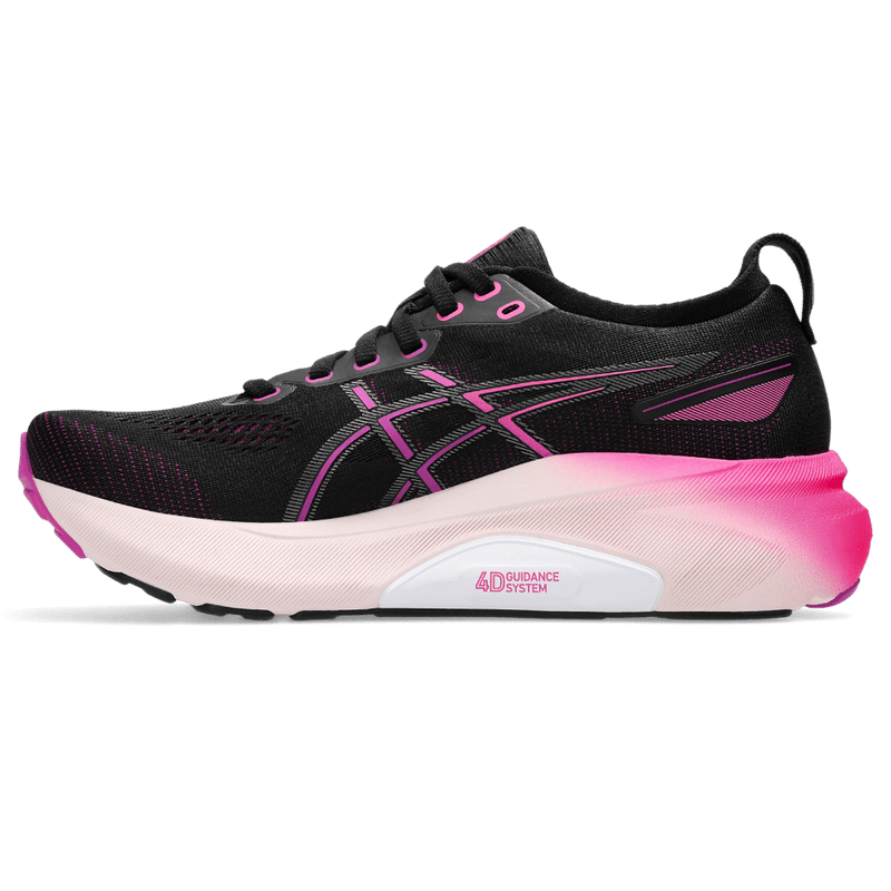 Asics Shoes Asics Kayano 31 Women's Running Shoes Black/Bold Magenta AW24 - Up and Running