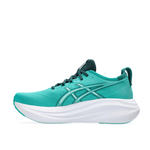 Asics Shoes Asics Men's Nimbus 27 Running Shoes in Wave Teal/Saxon Green SS25 - Up and Running