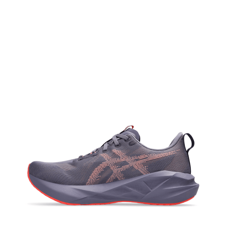 Asics Shoes Asics Men's Novablast 5 Running Shoes in Greyish Purple/Coral Reef SS25 - Up and Running