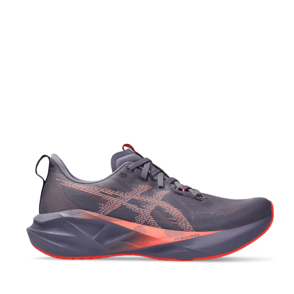 Asics Shoes Asics Men's Novablast 5 Running Shoes in Greyish Purple/Coral Reef SS25 - Up and Running