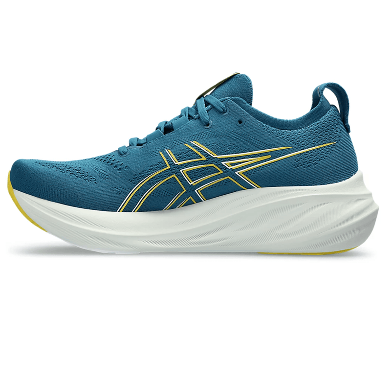 Asics Footwear Asics Nimbus 26 Men's Running Shoes SS24 French Blue / Electric Lime - Up and Running