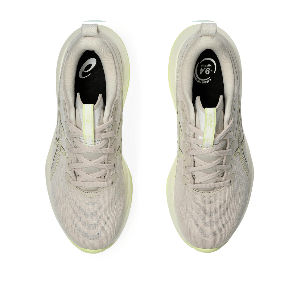 Asics Shoes Asics Women's Cumulus 27 Running Shoes in Mineral Beige/Huddle Yellow SS25 - Up and Running